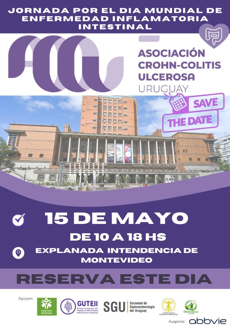 Jornada por el Día Mundial de Enfermedad Inflamatoria Intestinal - 15 de Mayo 2026 - Explanada Intendencia de Montevideo